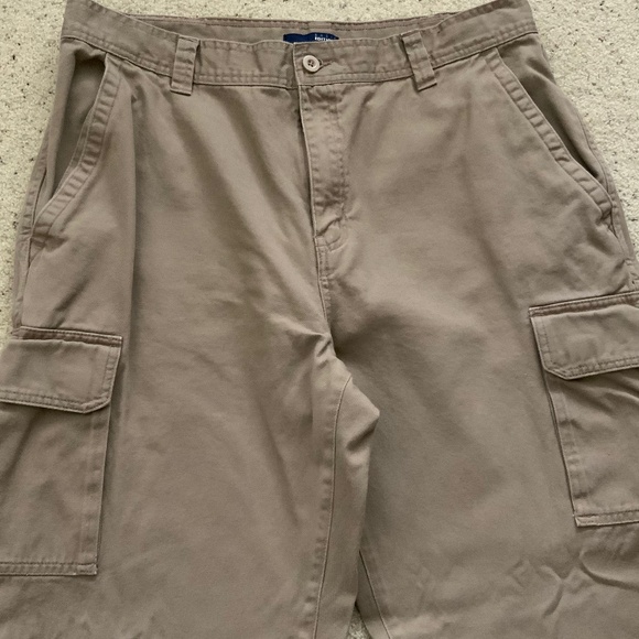 Basic Editions Mens Cargo Pants, 38W x 32 L, Tan, NWOT - Picture 2 of 6